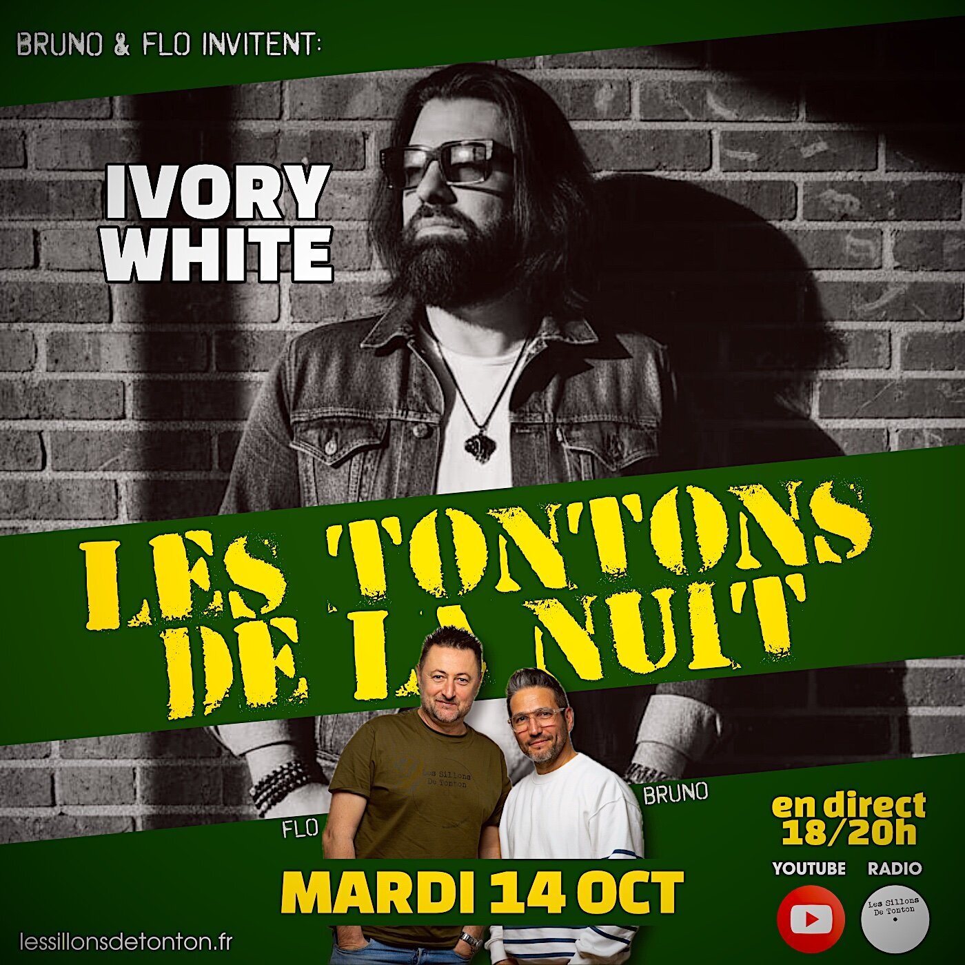 LES TONTONS DE LA NUIT avec IVORY WHITE