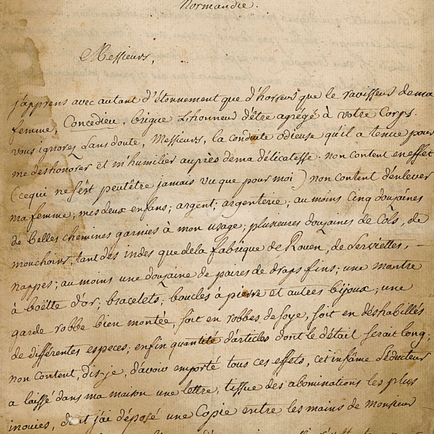 Rouen, 1778 : les feux de l’amour