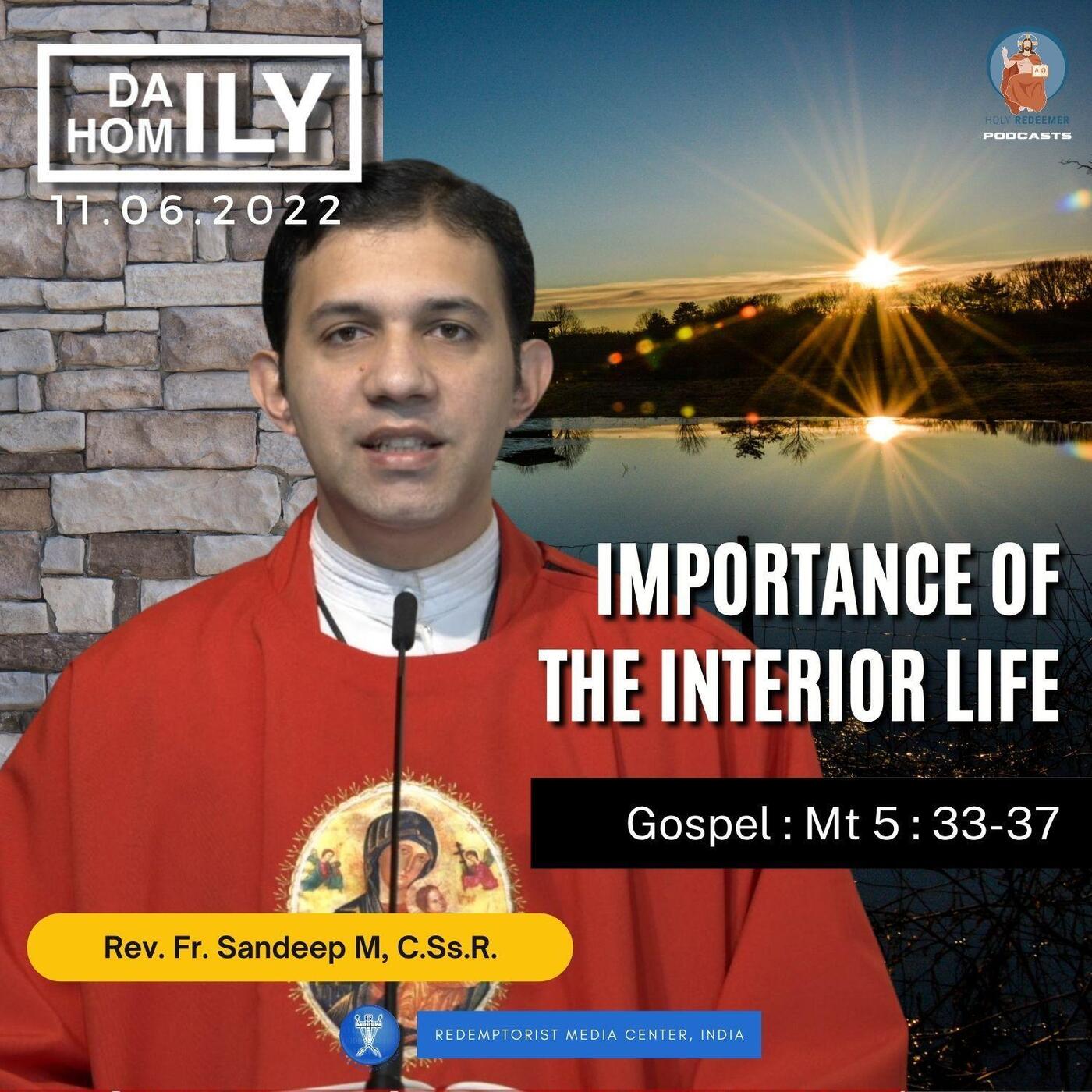 Memorial of St. Barnabas - IMPORTANCE OF THE INTERIOR LIFE 