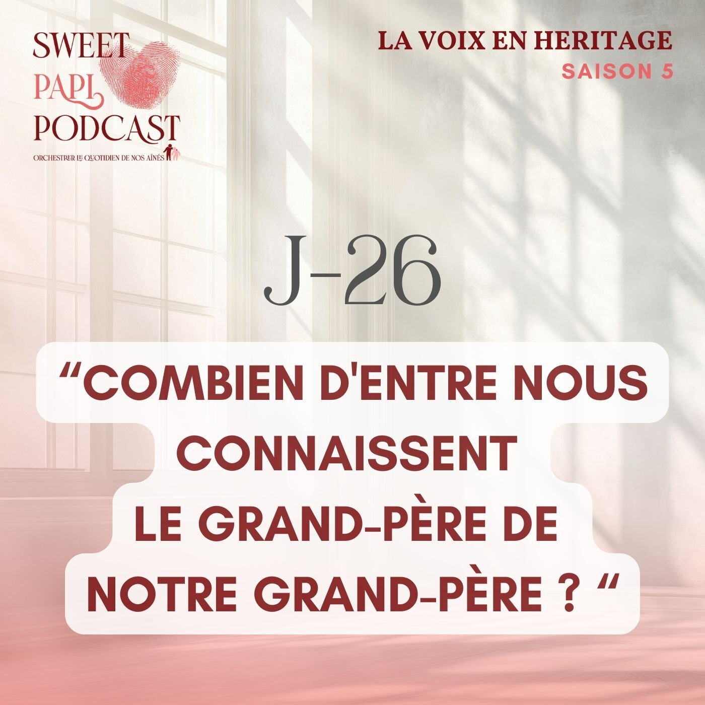 Combien d'entre nous connaissent le grand-père de notre grand-père et que restera-t-il de nous ?