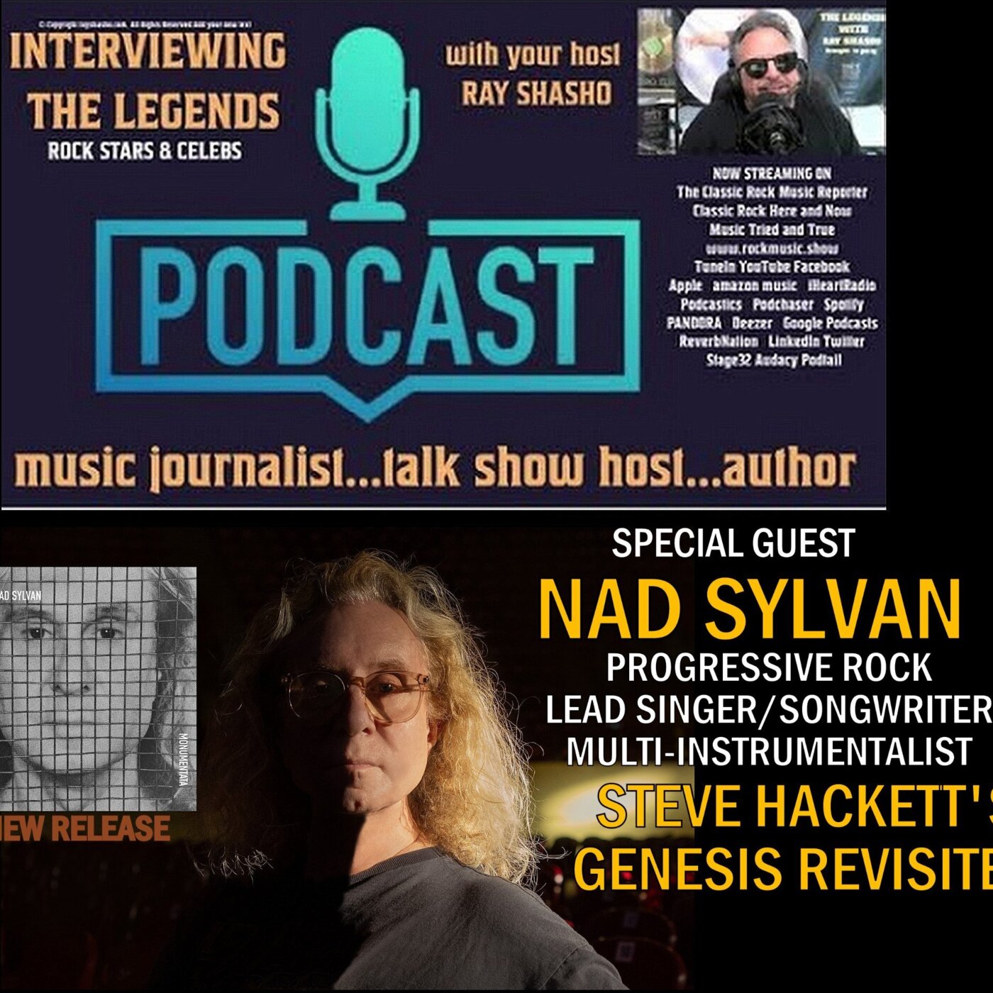 Nad Sylvan the voice of 'Steve Hackett's Genesis Revisited' Talks New Release