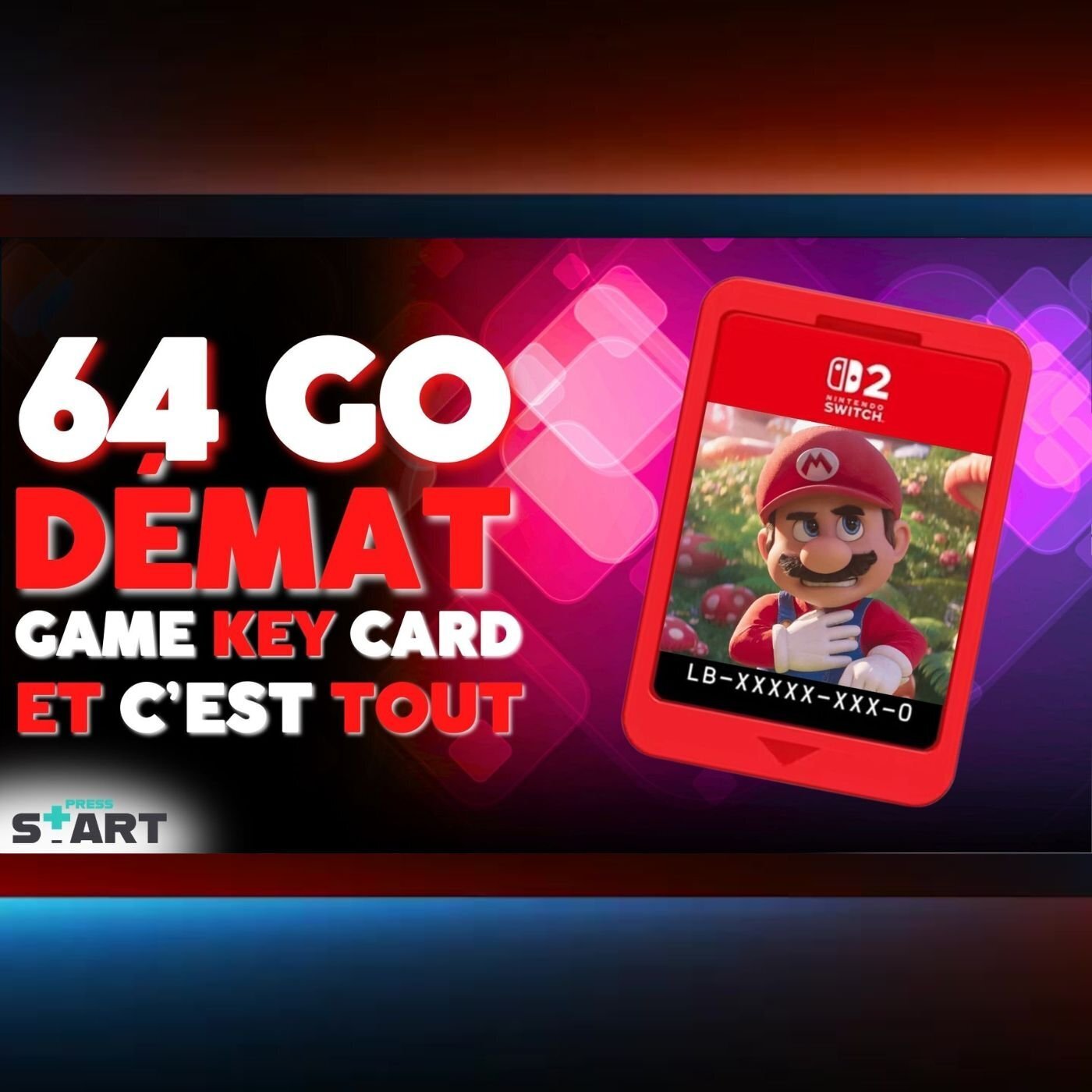 64 Go et c'est tout ? Avec un seul format de cartouche, Nintendo pénalise le jeu physique ?!?