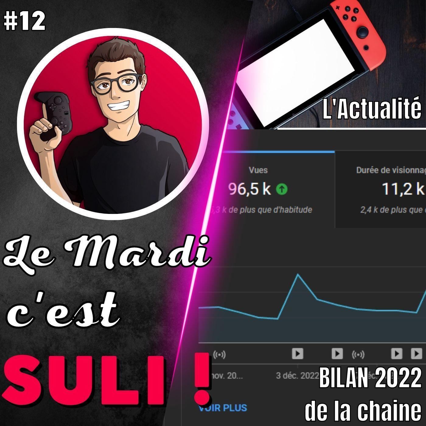 ✨L'actualité 📈 BIlan 2022 pour la chaine 📉 ...  Le Mardi c'est Suli #12 !