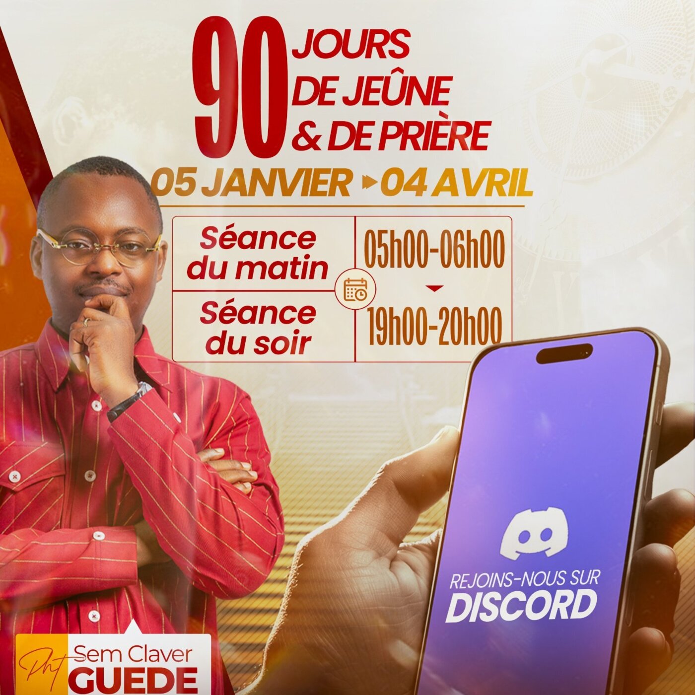 90 Jours de Jeûne et Prières - Jour 74 (Session du Jeudi Soir 19/03/2026)