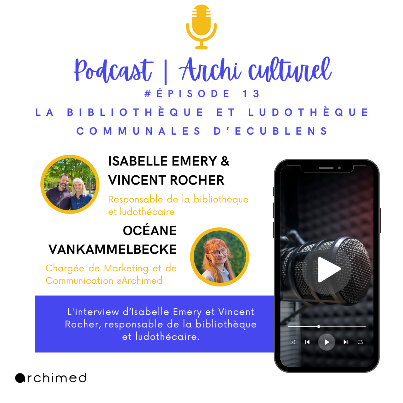 La Bibliothèque et la Ludothèque communales d'Ecublens, avec Isabelle Emery et Vincent Rocher episode artwork
