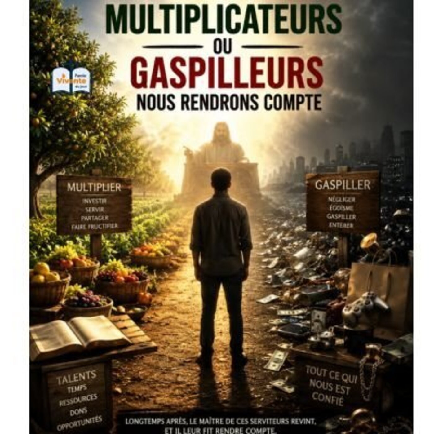 Multiplicateur ou gaspilleur : nous rendrons tous compte á Dieu.