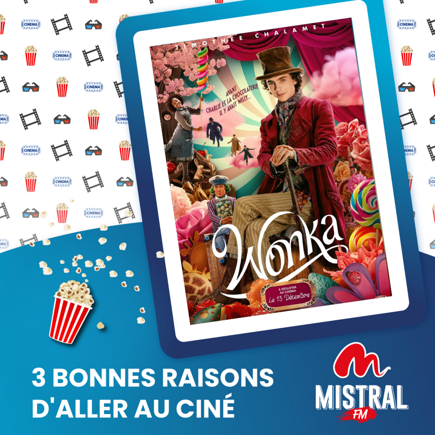 Les 3 bonnes raisons d'aller voir " Wonka " episode artwork