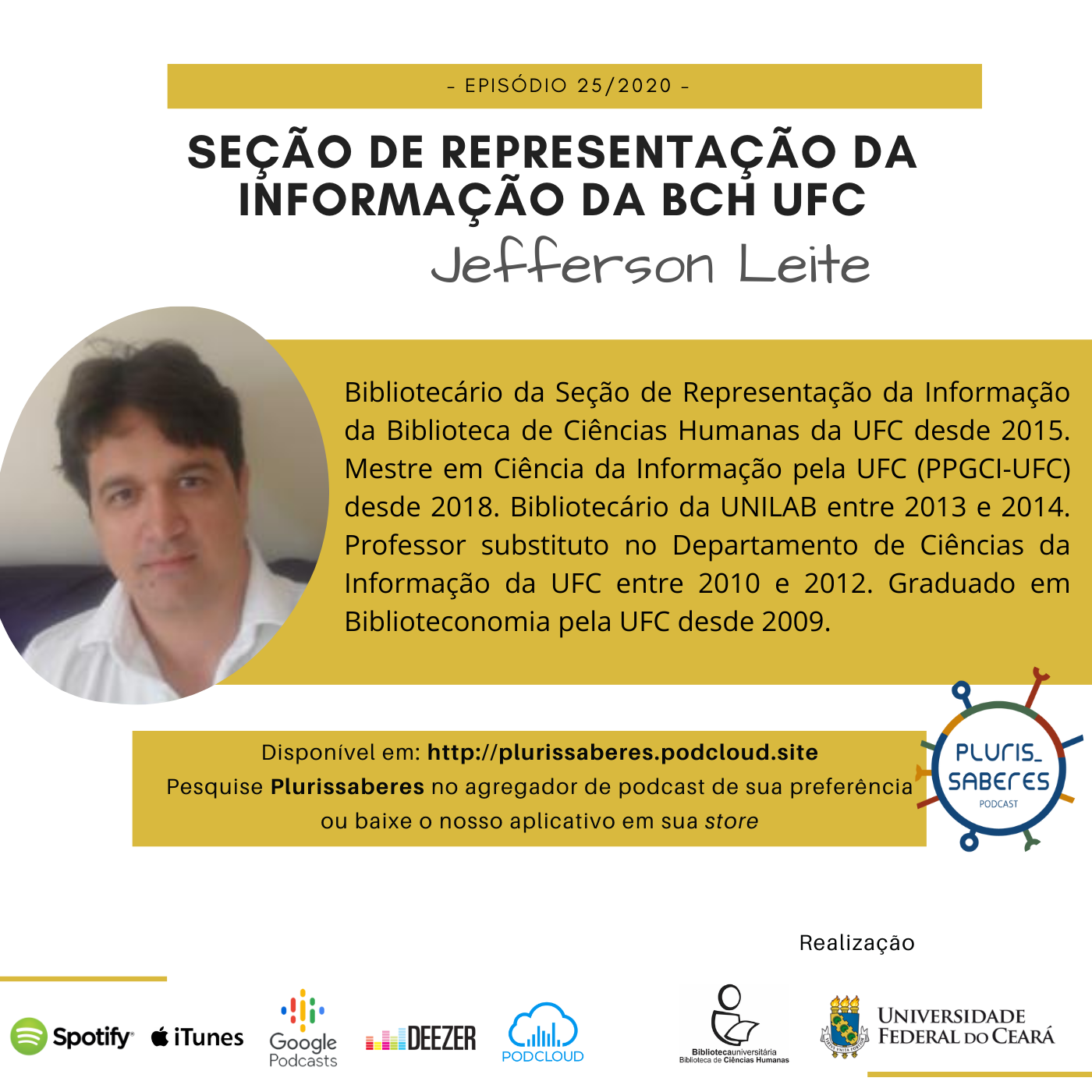 #Ep.25/2020 - Seção de Representação da Informação da BCH/UFC (Descobrindo a Biblioteca em Podcast) episode artwork