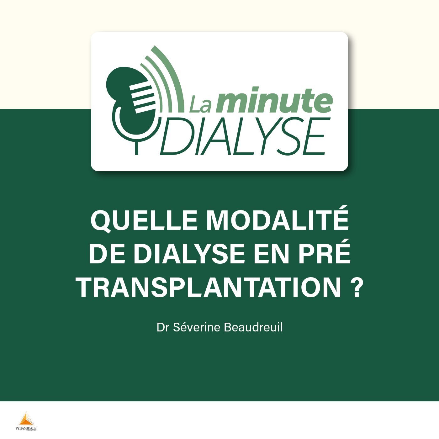 [REDIFFUSION] Quelle modalité de dialyse en pré transplantation ?
