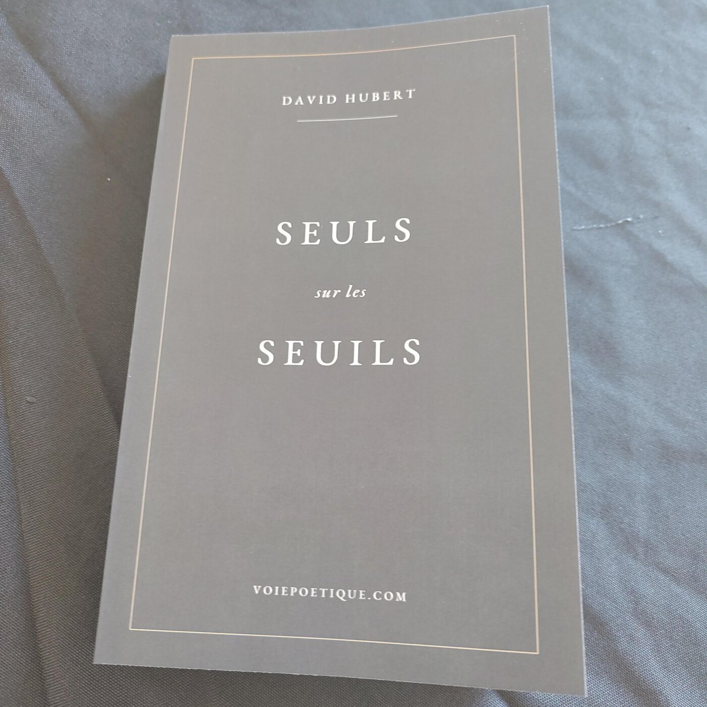 Seuls sur les seuils, mon premier recueil de poésie