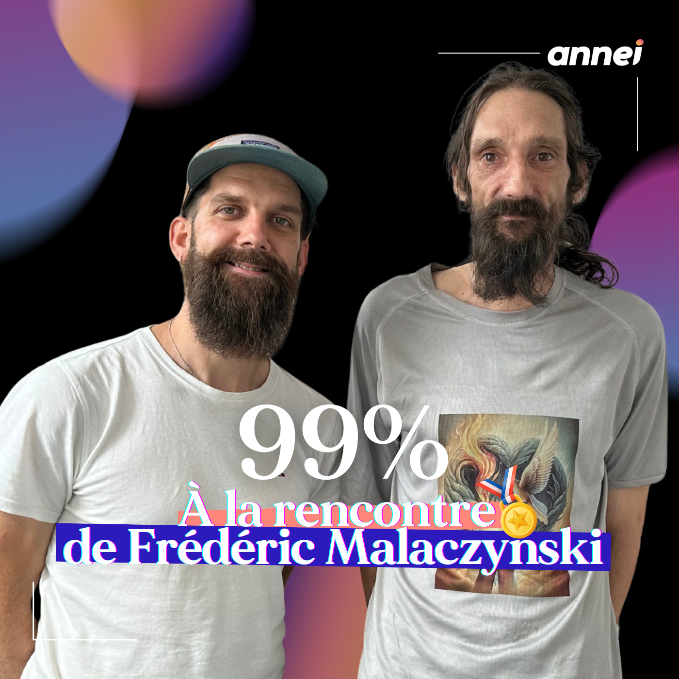 99% – Frédéric Malaczynski : après 20 ans à la rue, il se lance dans l’entrepreneuriat 🚀