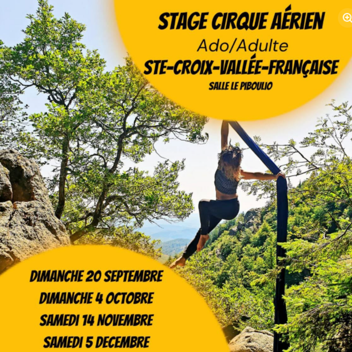 Annonces locales : Ateliers de cirque en Cévennes