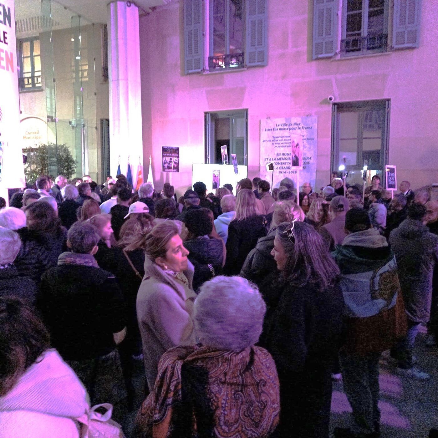 Soutien de la ville de Nice à la population iranienne