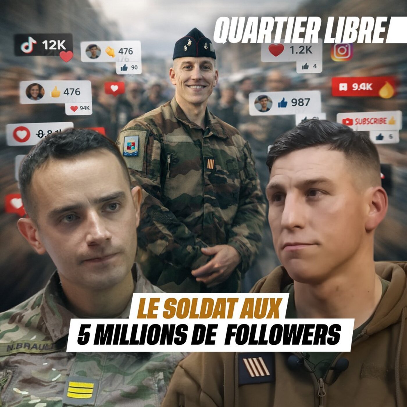 Comment concilier la vie d’influenceur, de soldat et de père de famille ?