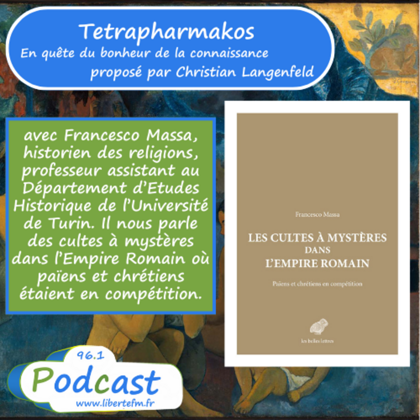 Les cultes à mystères dans l’Empire Romain avec Francesco Massa
