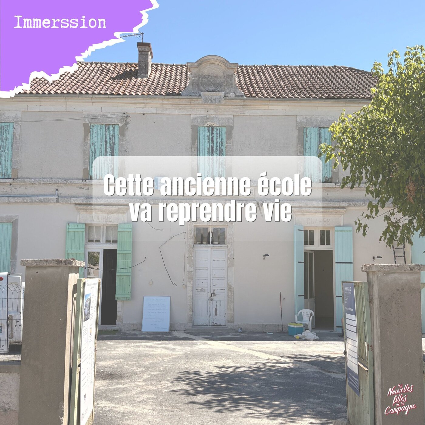 "IMMERSION" — Cette ancienne école va devenir une épicerie de village !