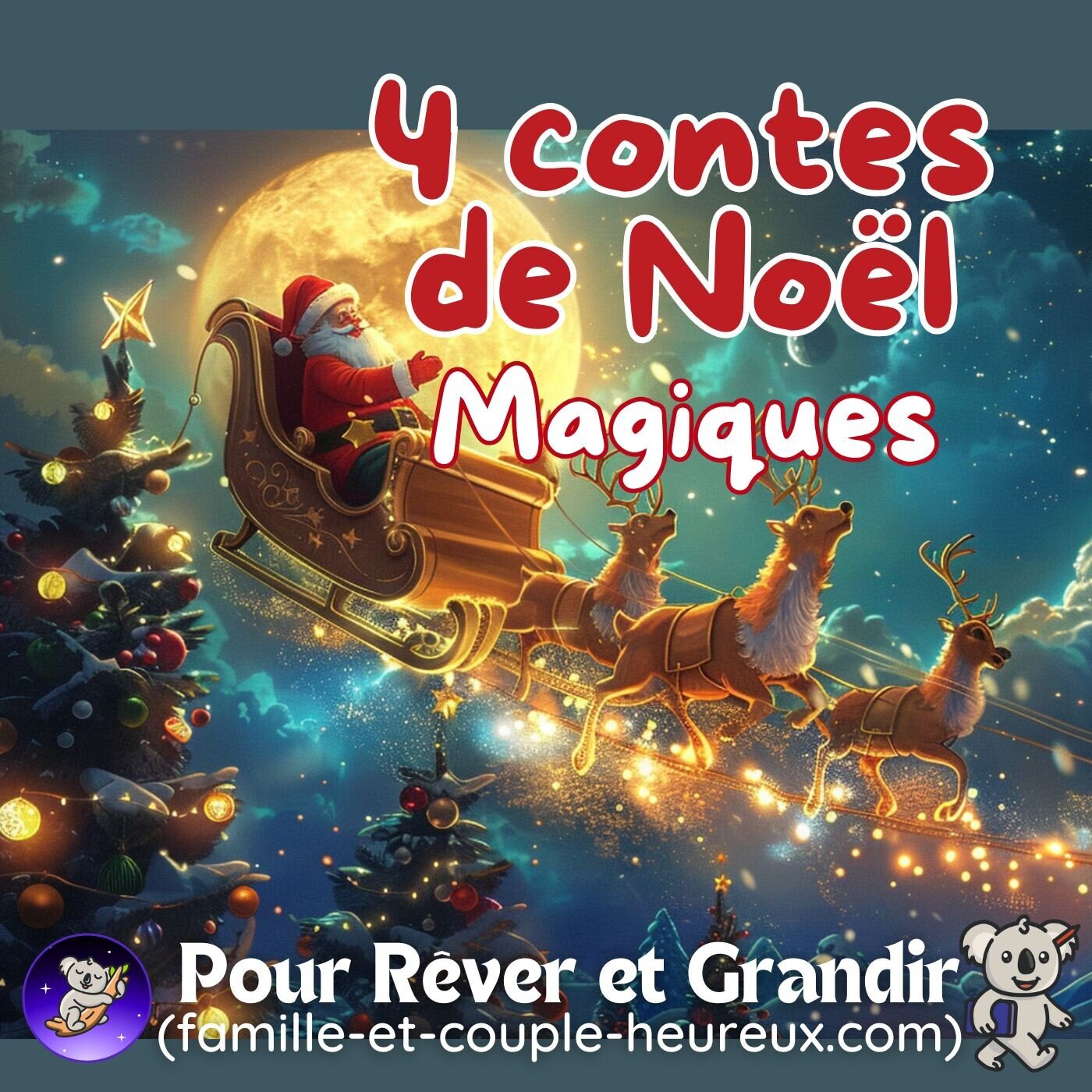 Couverture de 4 Contes de Noël 🎁🎅| Histoire pour s'endormir | Histoire de Noël | Patricia voix douce
